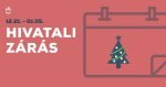 Igazgatási szünet a polgármesteri hivatalban